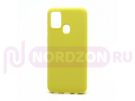 Чехол Samsung M31 (2020), силикон, New Era, жёлтый