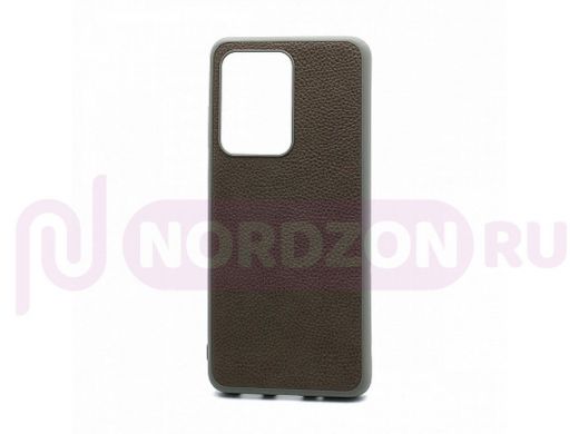Чехол Samsung M31s (2020), под кожу, Leather Cover, серый