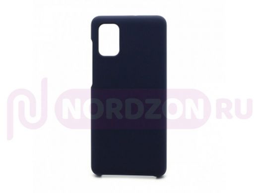 Чехол Samsung M51 (2020), силикон, Cover Color, синий тёмный, 008