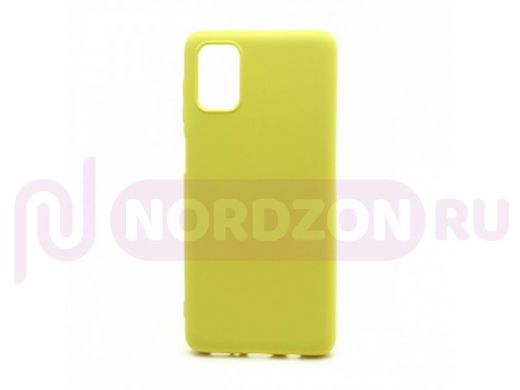 Чехол Samsung M51 (2020), силикон, New Era, жёлтый