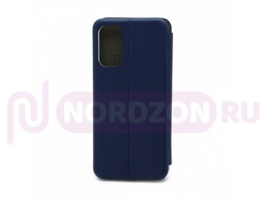 Чехол Samsung M52/M526, книжка боковая, синий, BF