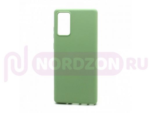 Чехол Samsung Note 20, силикон, New Era, зелёный