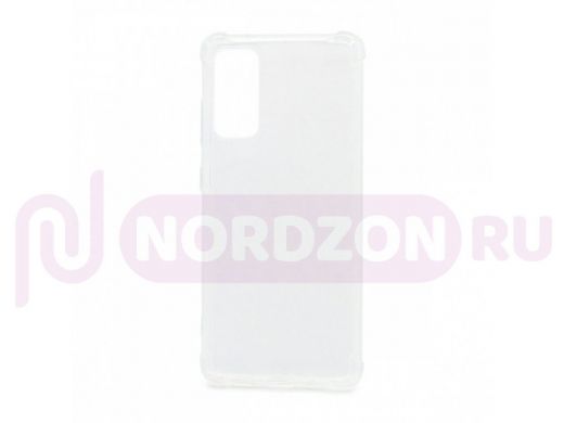 Чехол Samsung S20 FE, силикон, прозрачный, противоударный