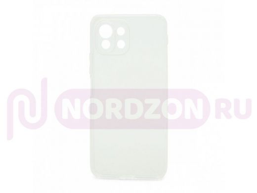 Чехол Xiaomi 11 Lite, силикон, прозрачный