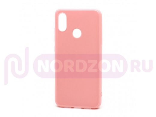 Чехол Xiaomi Mi 8, силикон, глянцевый, ультратонкий, розовый