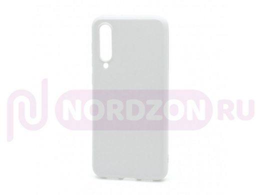 Чехол Xiaomi Mi 9SE, силикон, глянцевый, ультратонкий, белый