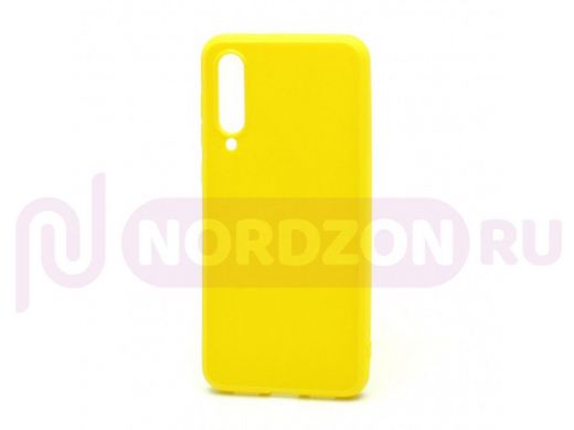 Чехол Xiaomi Mi 9SE, силикон, глянцевый, ультратонкий, жёлтый