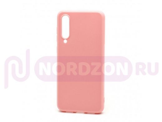Чехол Xiaomi Mi 9SE, силикон, глянцевый, ультратонкий, розовый