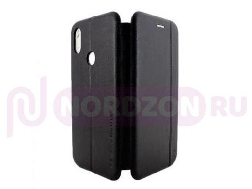 Чехол Xiaomi Mi A2/Mi 6X, книжка боковая, чёрный, Fashion