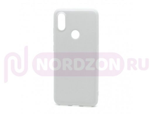 Чехол Xiaomi Mi A2/Mi 6X, силикон, глянцевый, ультратонкий, белый