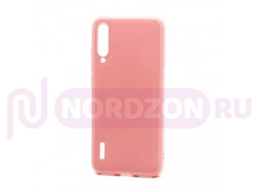 Чехол Xiaomi Mi A3/Mi CC9e, силикон, глянцевый, ультратонкий, розовый
