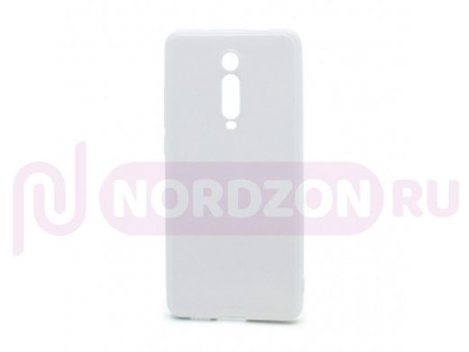 Чехол Xiaomi Mi 9T/ Redmi K20, силикон, глянцевый, ультратонкий, белый