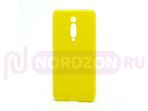 Чехол Xiaomi Mi 9T/ Redmi K20, силикон, глянцевый, ультратонкий, жёлтый