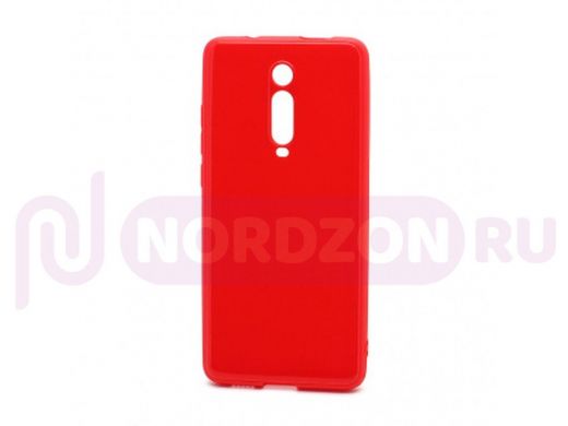 Чехол Xiaomi Mi 9T/ Redmi K20, силикон, глянцевый, ультратонкий, красный