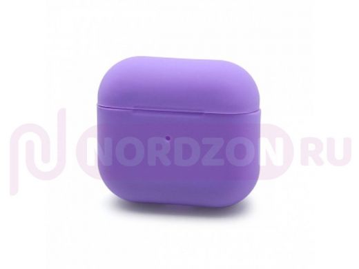 Кейс для AirPods 3, silicone case, фиолетовый 009