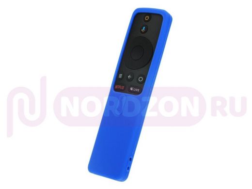 Универсальный силиконовый чехол H03 Blue синего цвета для пультов телевизора Xiaomi  Силиконовый защ