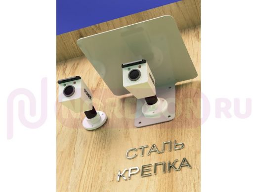 Кронштейн-козырёк для камеры "POHER-216826" 24х27см, сталь 2 мм, разборный, угол 70гр, серый