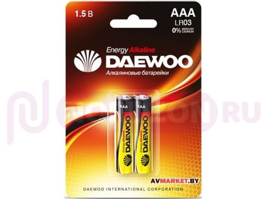 Батарейка LR03  Daewoo Energy   PACK-24