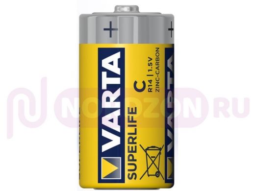 Элемент питания R14  Varta 2014 SUPERLIFE BL-2