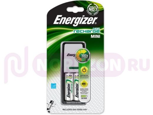 Зарядное устройство для аккумулятора ENERGIZER  Mini Charger (300321000) + 2*АА 2000mAh