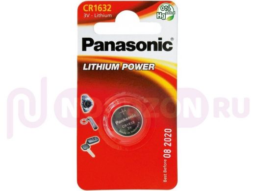 Элемент питания CR1632 Panasonic  Power Cells  1632 BL-1