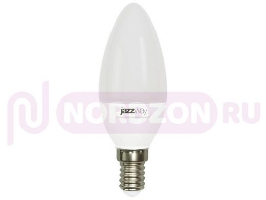 Светодиодная лампа JazzWay PLED-ECO  C37 5W  4000К 400Lm E14
