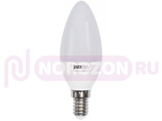 Светодиодная лампа JazzWay PLED-SUPER POWER C37  7W=60W  3000K  530Lm  E14   230/50