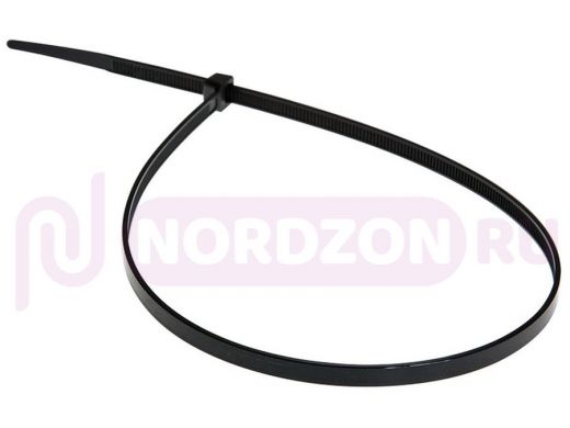 400x4,8мм кабельный хомут (стяжка нейлонoвая) nylon 100 шт. чёрный REXANT