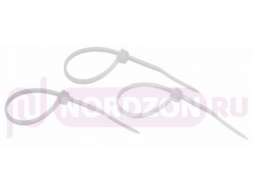 100x2,5мм кабельный хомут (стяжка нейлонoвая) nylon 25 шт. белый REXANT