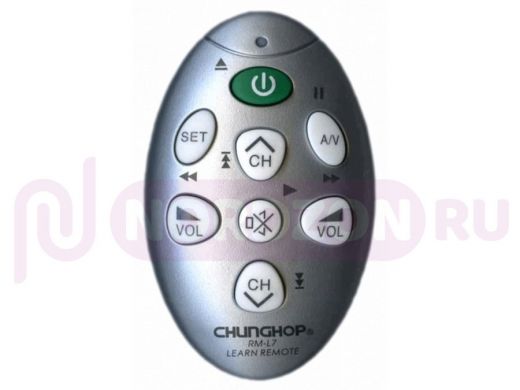 Телевиз. пульт Chunghop RM-L7 обучаемый пульт на 7 кнопок