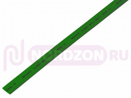 7.0 / 3.5 мм 1м термоусадка зеленая  REXANT
