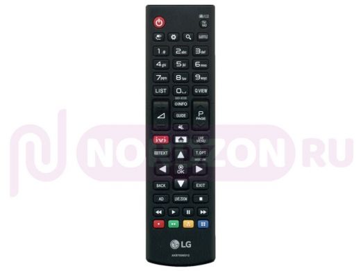 Телевиз. пульт  LG  AKB75095312 ic lcd tv с кнопкой " ivi "