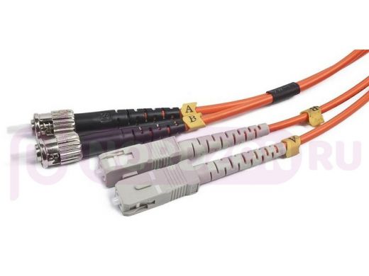 Cablexpert Двунаправленный мультимодовый оптоволоконный кабель, ST/SC, (50/125 OM2), 5 м. CFO-STSC-O