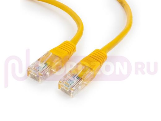 Патч-корд Cablexpert PP12-0.5M/Y кат.5e, 0.5м, UTP литой, многожильный (жёлтый) PP12-0.5M/Y