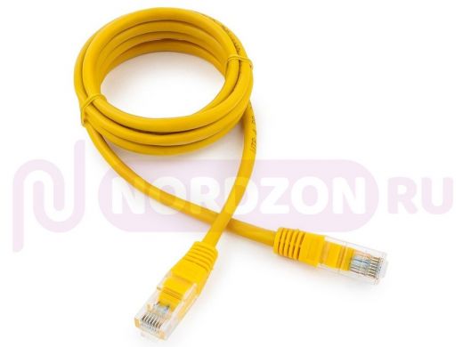 Патч-корд Cablexpert PP12-1.5M/Y кат.5e, 1.5м, UTP литой, многожильный (желтый) PP12-1.5M/Y