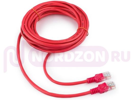 Патч-корд Cablexpert PP12-5M/R кат.5e, 5м, UTP литой, многожильный (розовый) PP12-5M/RO