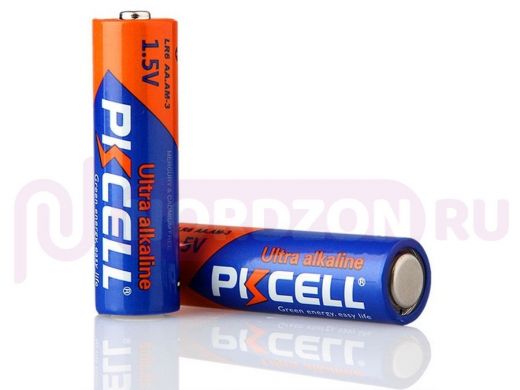 Батарейка LR6  PKCELL  щелочной/алкалиновый элемент питания LR6-4B тип - AA цена за 4 шт в блистере
