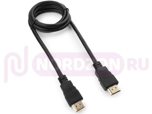 Шнур  HDMI / HDMI  1 м  Гарнизон GCC-HDMI-1M, v1.4, M/M, черный, пакет GCC-HDMI-1M