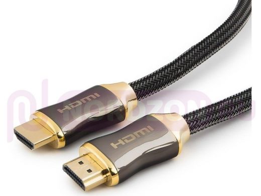 Шнур  HDMI / HDMI  4,5м  Cablexpert, Platinum,  v2.0, M/M, позол.разъемы,титановый металлический