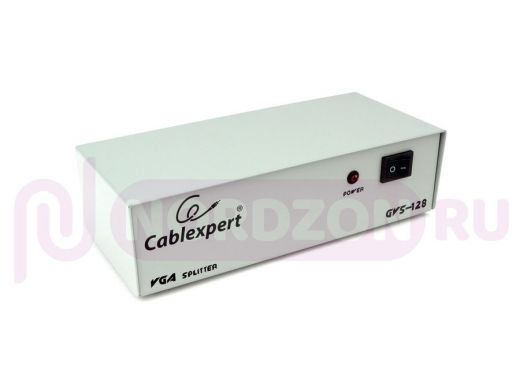 Разветвитель VGA Cablexpert GVS128, HD15F/8x15F, 1 компьютер - 8 мониторов, каскадируемый GVS128
