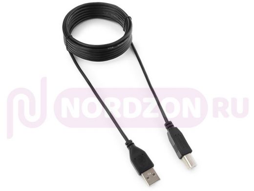 Кабель USB 2.0 Гарнизон GCC-USB2-AMBM-3M, AM/BM, 3м, пакет GCC-USB2-AMBM-3M