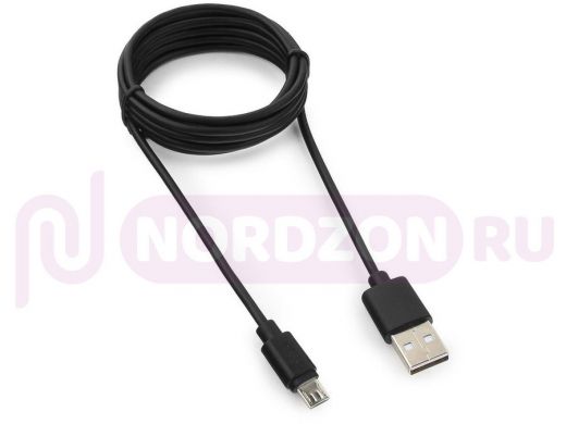 Кабель микро USB (AM/microBM)  1.8 м Pro Гарнизон GCC-mUSB2-AMBM-1.8M,  USB 2.0, черный
