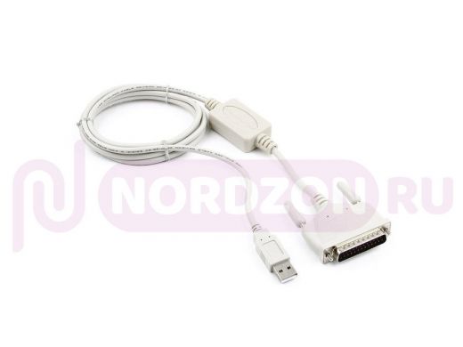 Конвертер COM устройство -> USB порт Gembird UAS112, DB25M/AM, 1.8м, блистер UAS112
