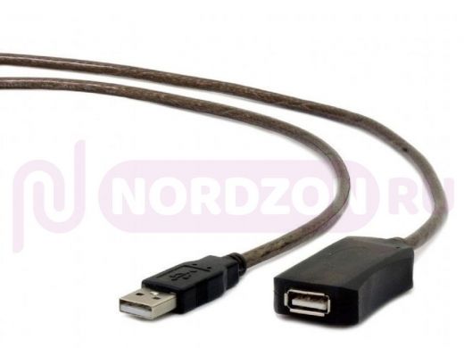 Кабель удлинитель активный USB  15метров Cablexpert UAE-01-15M, AM/AF, 15м, USB 2.0