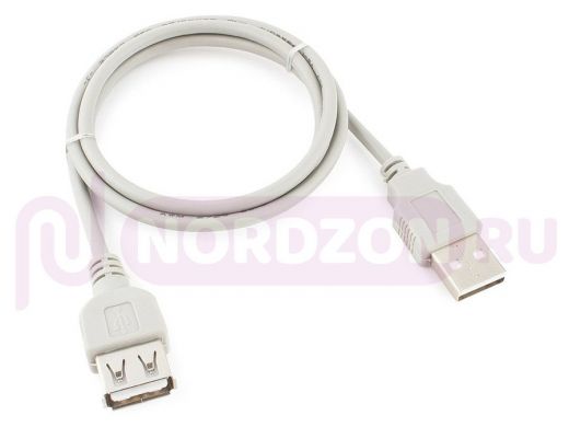 Кабель-удлинитель USB AM/AF  0.75м Gembird CC-USB2-AMAF-75CM/300,  USB 2.0 , пакет
