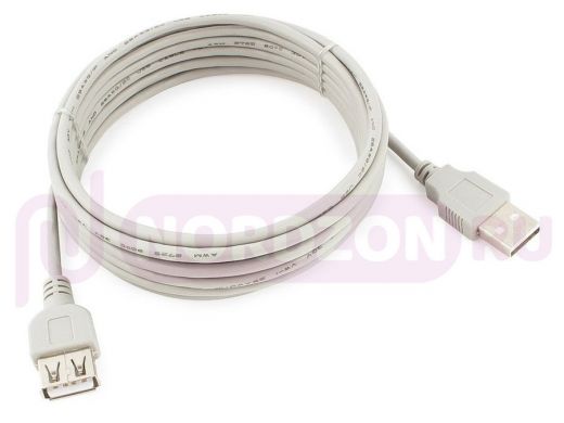 Кабель-удлинитель USB AM/AF  Gembird CC-USB2-AMAF-10, USB 2.0, 3.0м, пакет CC-USB2-AMAF-10