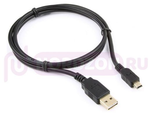 Кабель USB 2.0 Cablexpert CC-5PUSB2D-1M, мультиразъем USB, AM/miniB 5P, 1м, пакет CC-5PUSB2D-1M