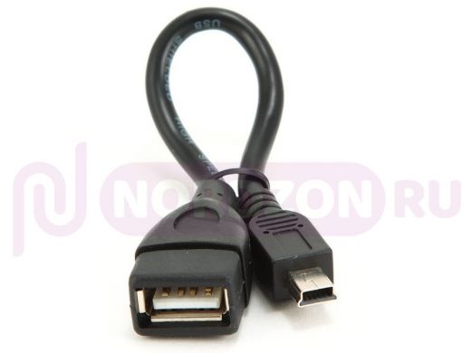 Кабель USB 2.0 OTG Cablexpert A-OTG-AFBM-002, USBAF/Mini-BM, 0.15м, пакет A-OTG-AFBM-002
