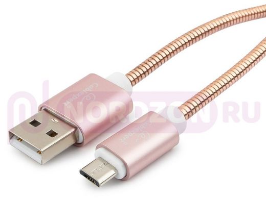 Кабель микро USB (AM/microBM)  1.8 м Cablexpert CC-G-mUSB02Cu-1.8M, USB 2.0, серия Gold, золото