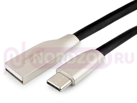 Шнур USB / Type-C Cablexpert CC-G-USBC01Bk-1.8M, AM/Type-C, серия Gold, длина 1.8м, черный, блистер